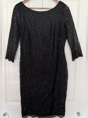 Calvin Klein Black Lace Sheath Dress
